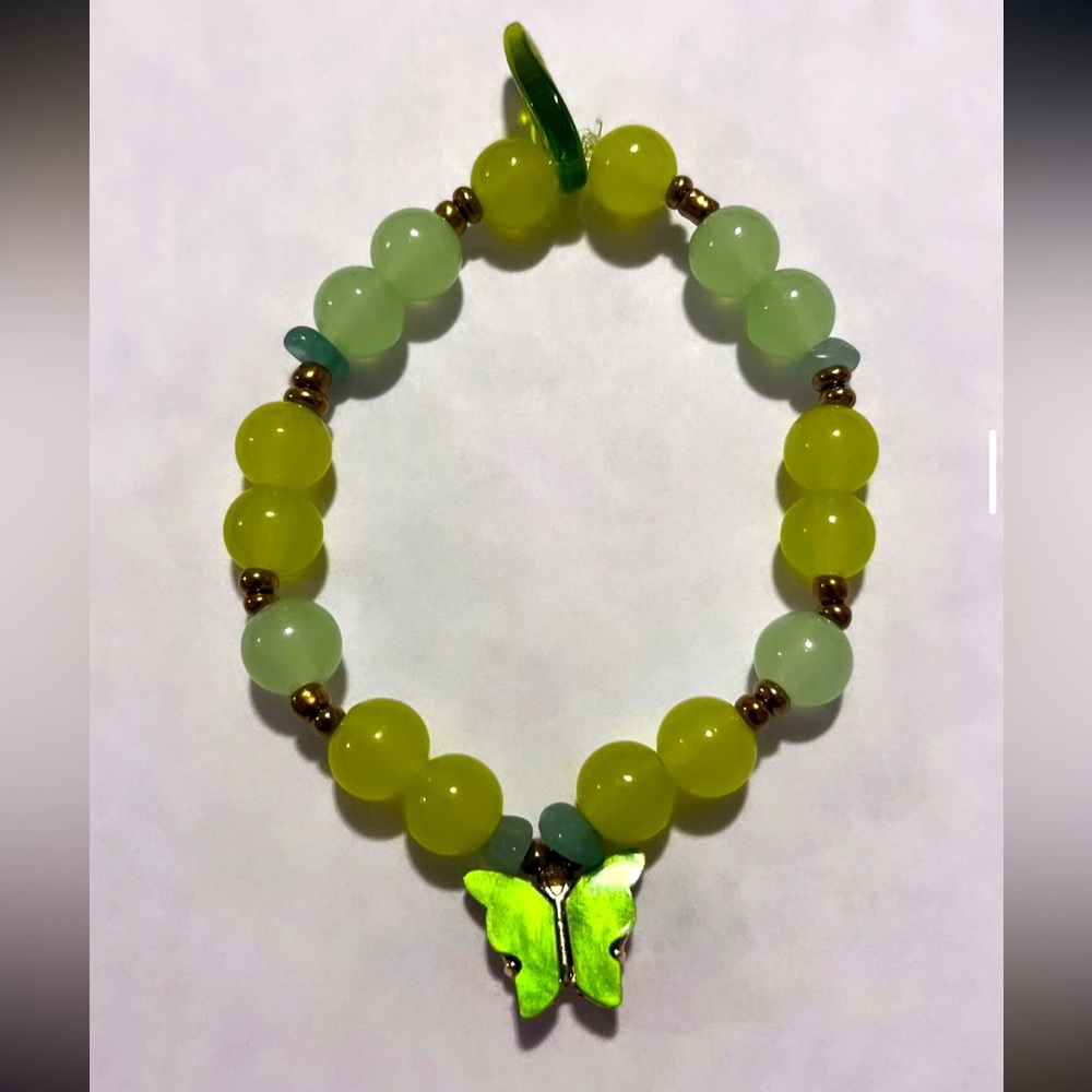 Green butterfly bracelet